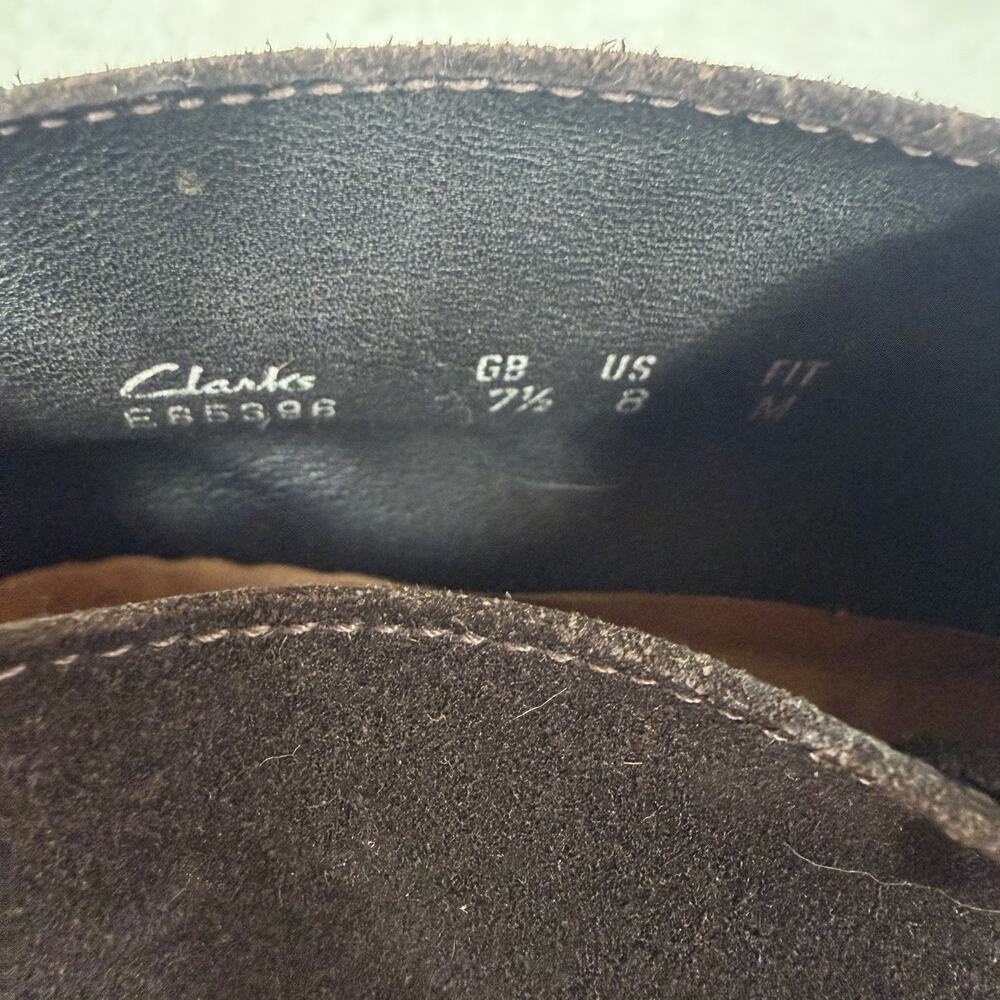 Clarks Originals Desert Trek Brown Suede Men’s Boots Shoes Moc Toe Crepe Sole 8